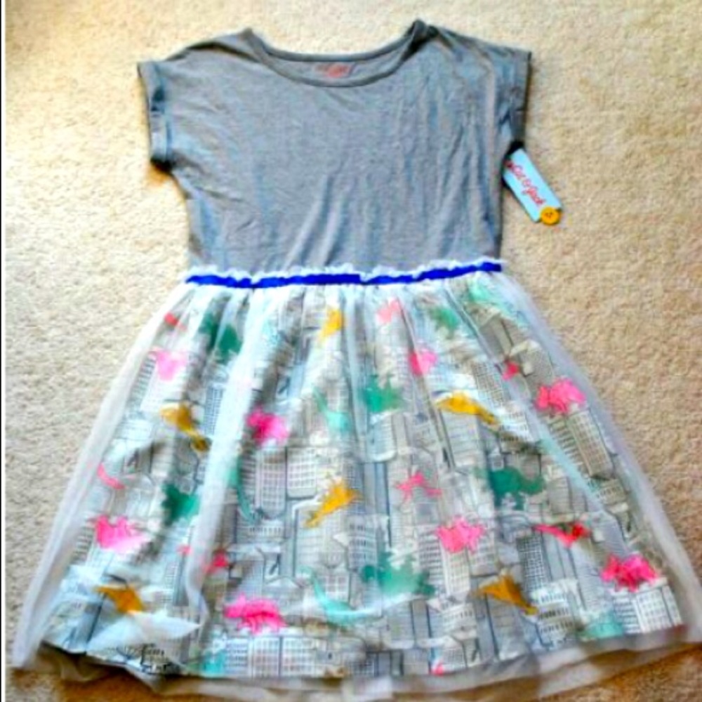 Short Sleeves Tulle Dress Size 14-16